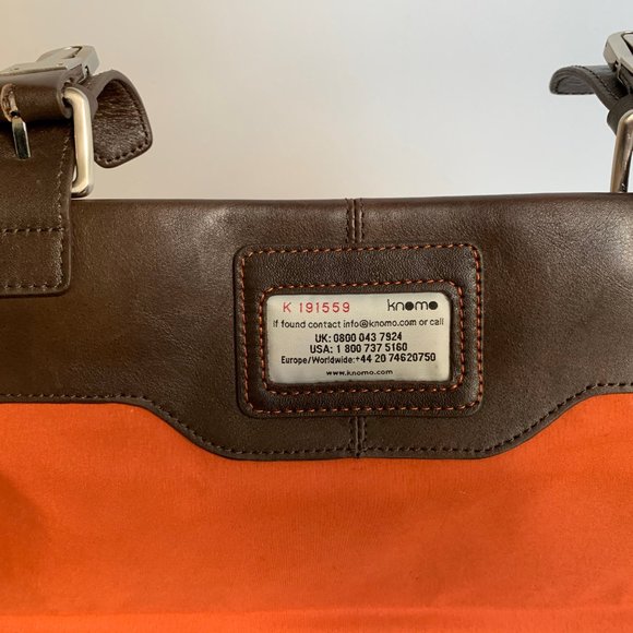 NWOT Knomo London Brown Bungo Messenger Bag